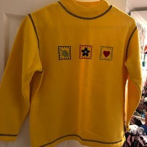 Green dog girls sweatshirt, size 10/12